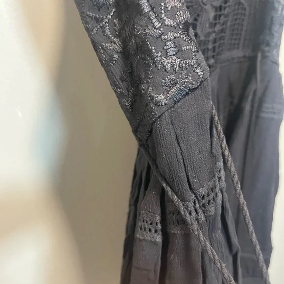 Free People Black Crochet Backless Dress - Picture 7 of 7